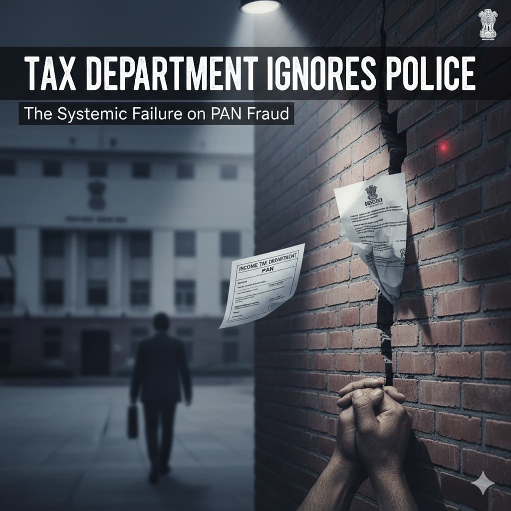 Tax Department Ignores Police in Major Case