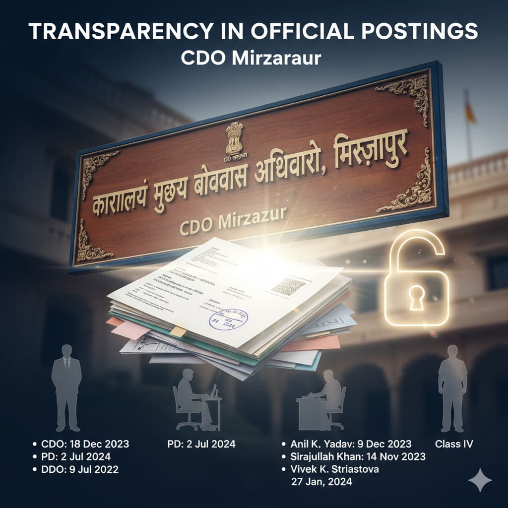 CDO Mirzapur: Transparency in Official Posting
