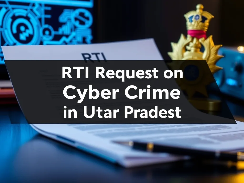 RTI Request on Cyber Crime in Uttar Pradesh