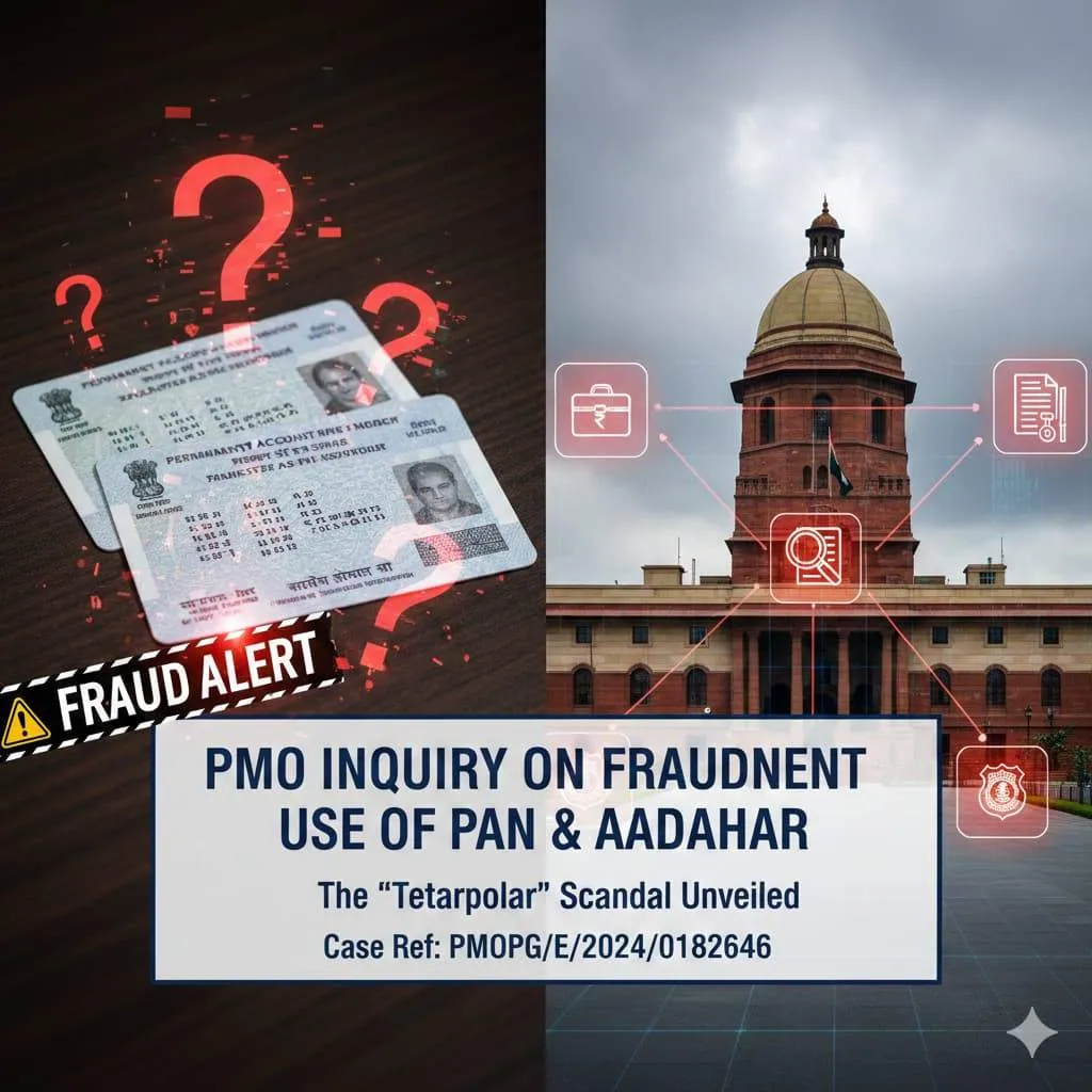 PMO Inquiry on Fraudulent Use of PAN and Aadhaar