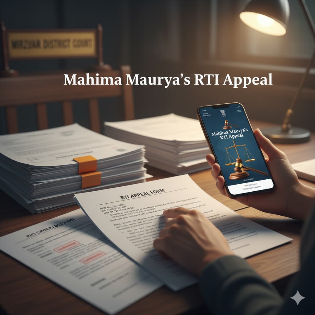 Mahima Maurya's RTI Appeal, police