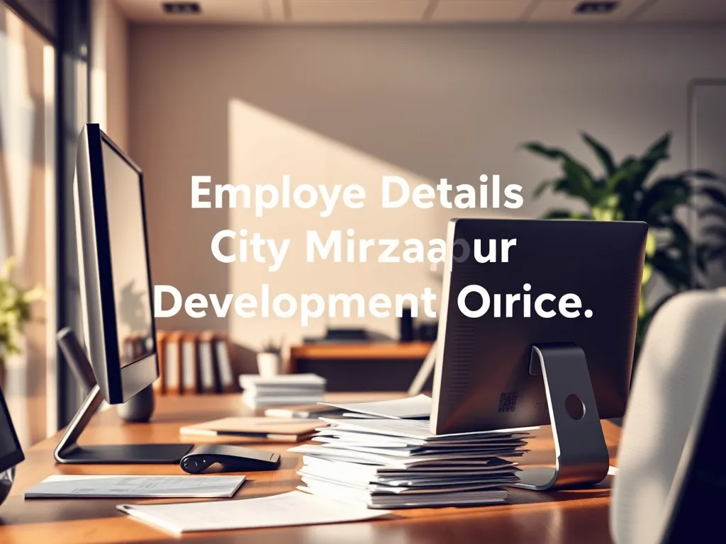Employee Details from City Mirzapur Development Office