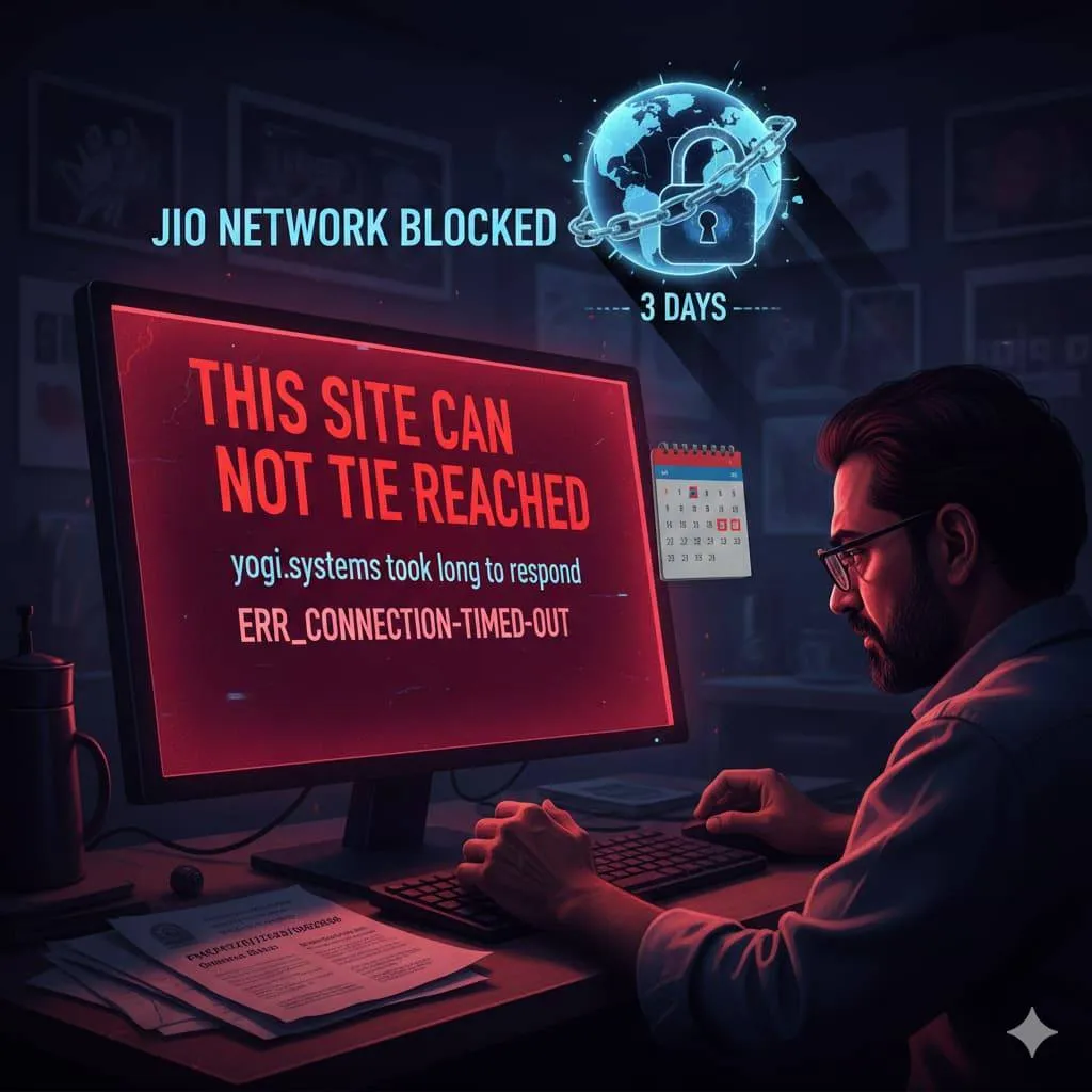 Jio blocked website for three days