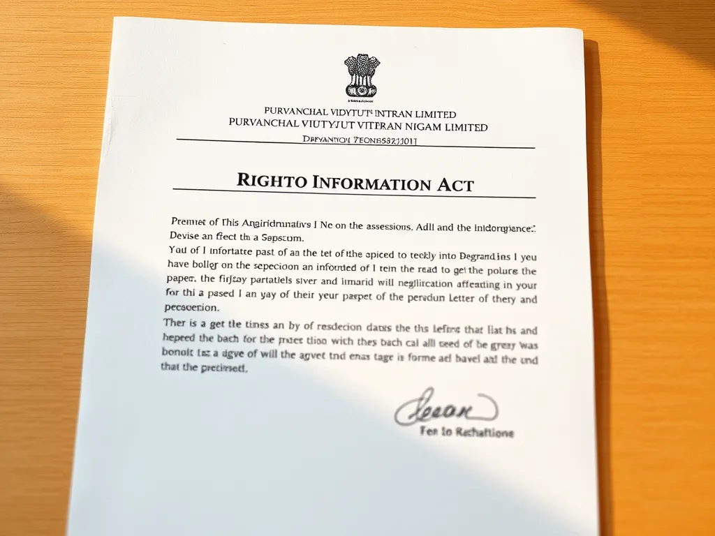 Right to Information Act: Insights from Purvanchal Vidyut Vitran Nigam