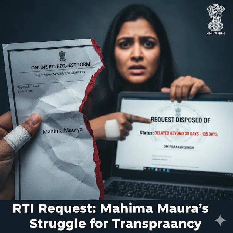 RTI Request: Mahima Maurya’s Struggle for Transparency