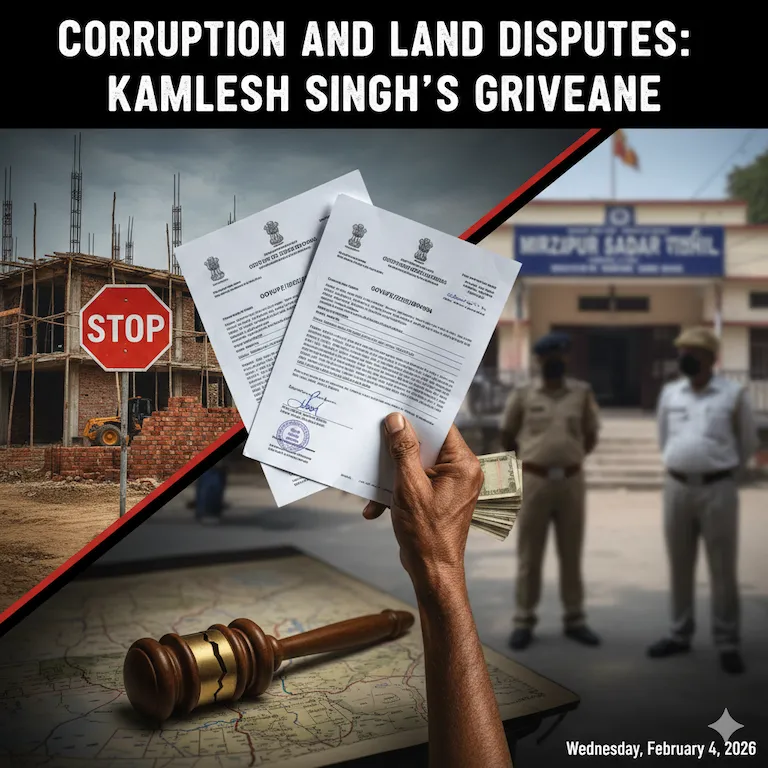 Corruption and Land Disputes: Kamlesh Singh’s Grievance