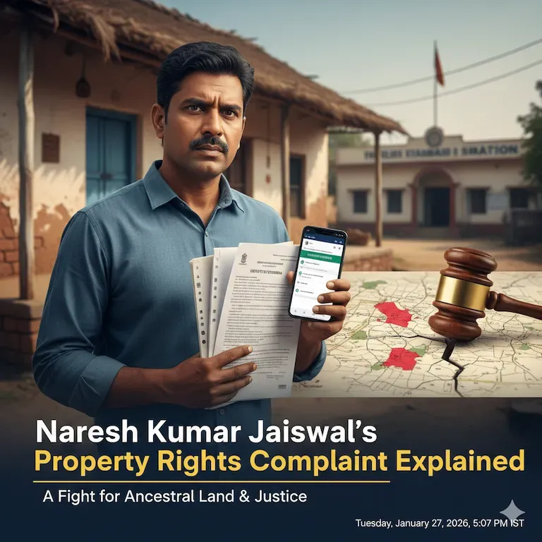Naresh Kumar Jaiswal’s Property Rights Complaint Explained