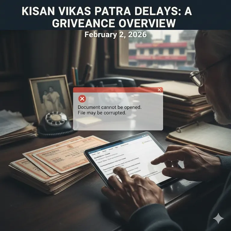 Kisan Vikas Patra Delays: A Grievance Overview