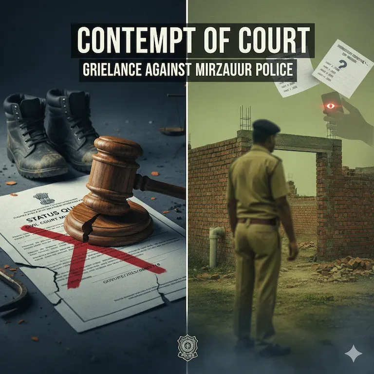 Contempt of Court: Grievance Against Mirzapur Police