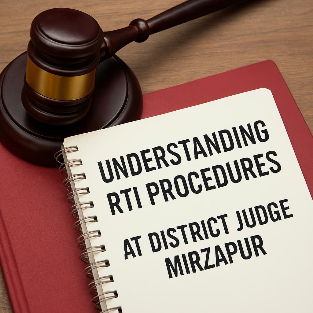 RTI Procedures & District Judge: A Necessary Guide