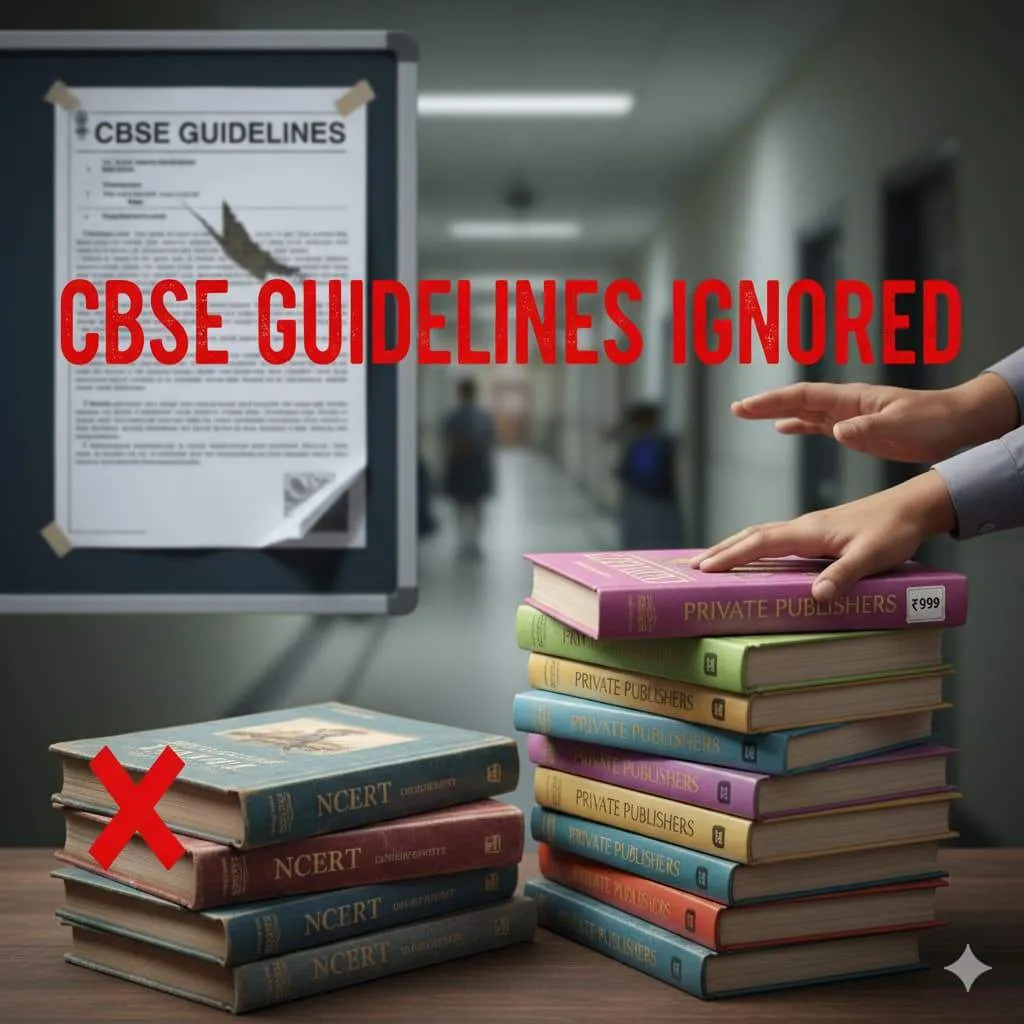 CBSE Guidelines Ignored in Private School Books