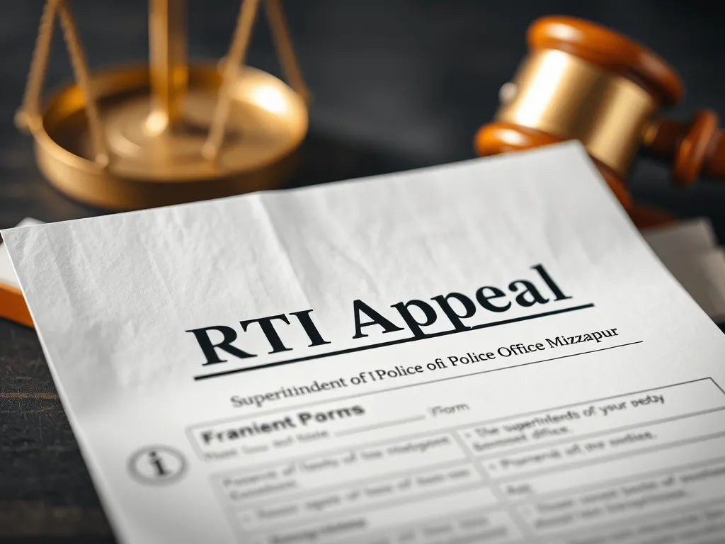 RTI Appeal Against Police Inaction in Mirzapur