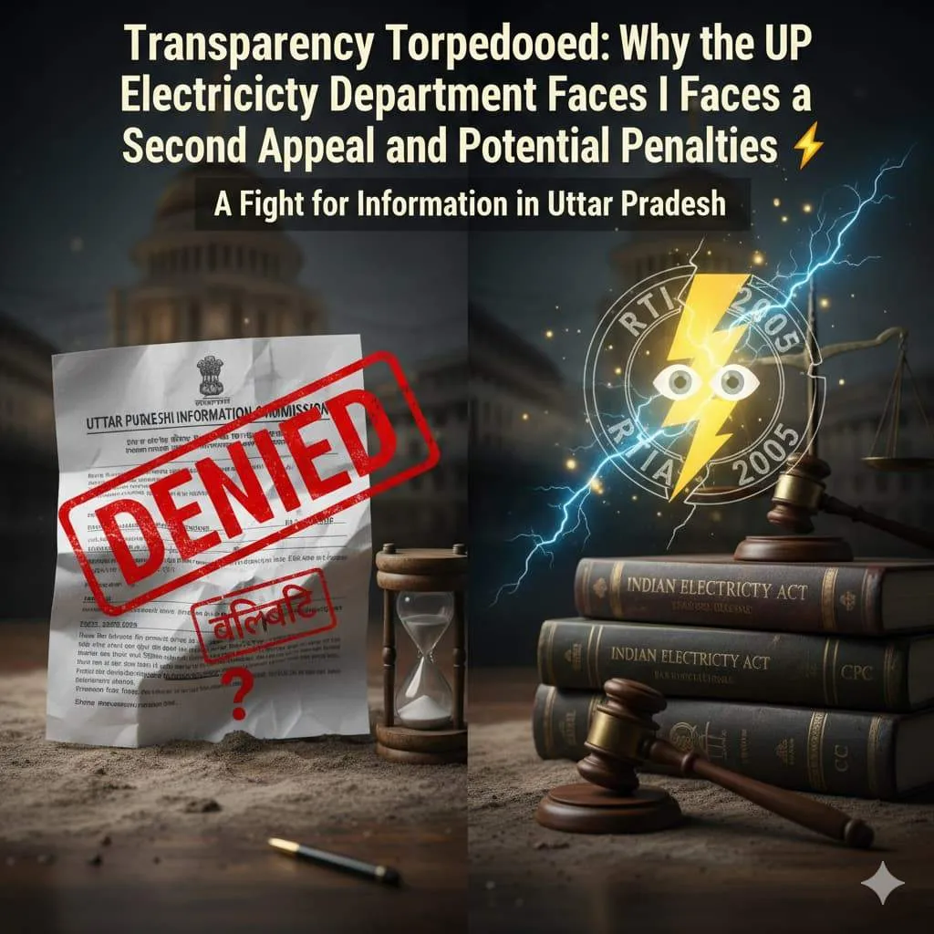 Transparency Torpedoed, RTI, Kamlesh Singh, EE EDD II, Penalty,