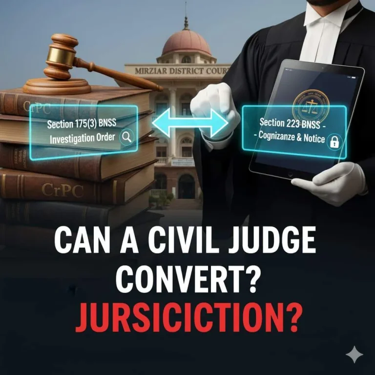 Civil Judge Converts Section 175(3)of BNSS into a Complaint