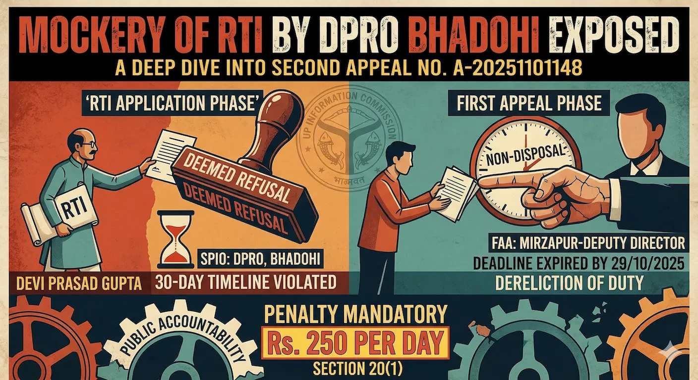 Mockery of RTI by DPRO Bhadohi Exposed