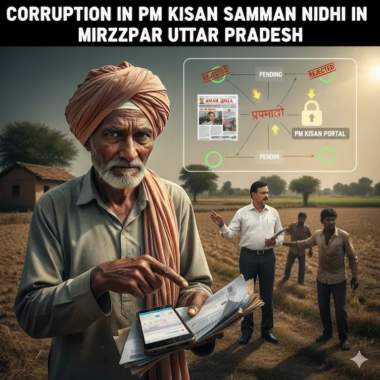 Corruption in PM-Kisan Samman Nidhi in Mirzapur Uttar Pradesh