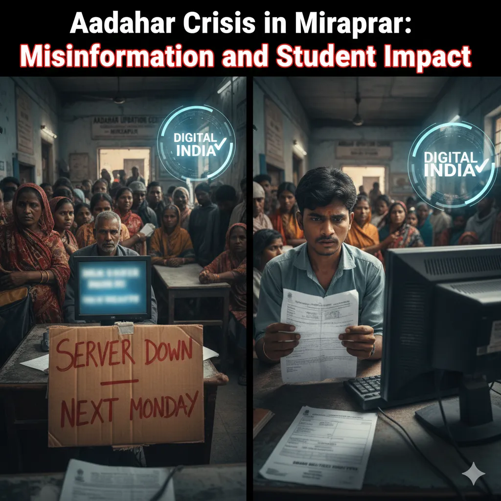 Aadhaar Crisis in Mirzapur: Misinformation and Student Impact