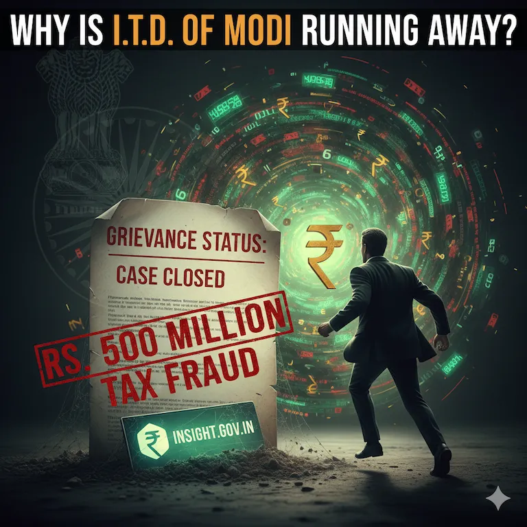 Why is I.T.D. of Modi running away from Rs.500 million tax fraud