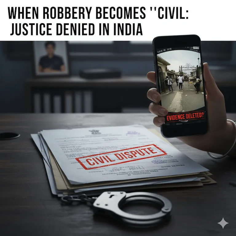 Police Mislabel Robberies as Civil Disputes in India