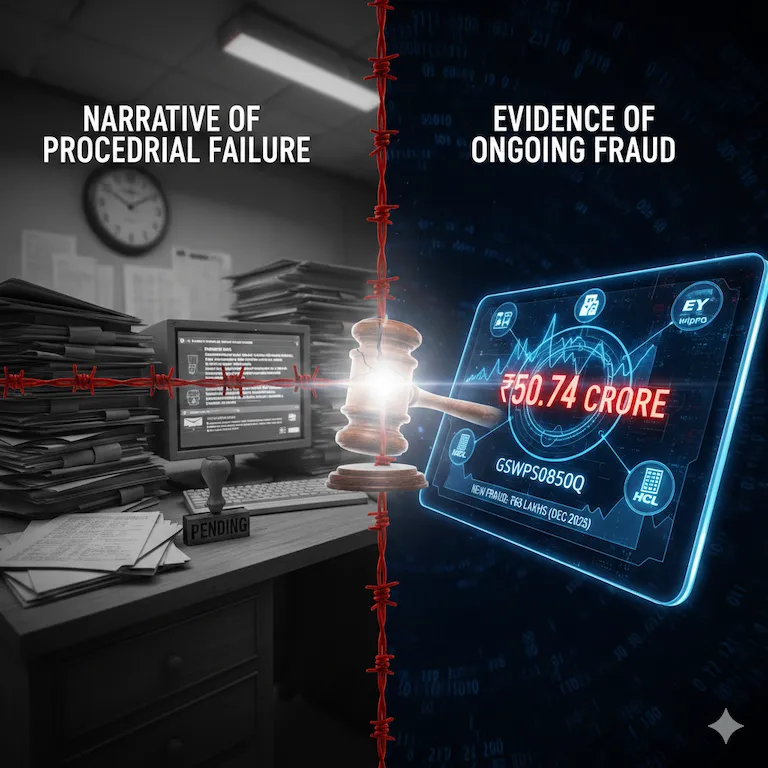 Narrative of Procedural Failure vs. Evidence of Ongoing Fraud