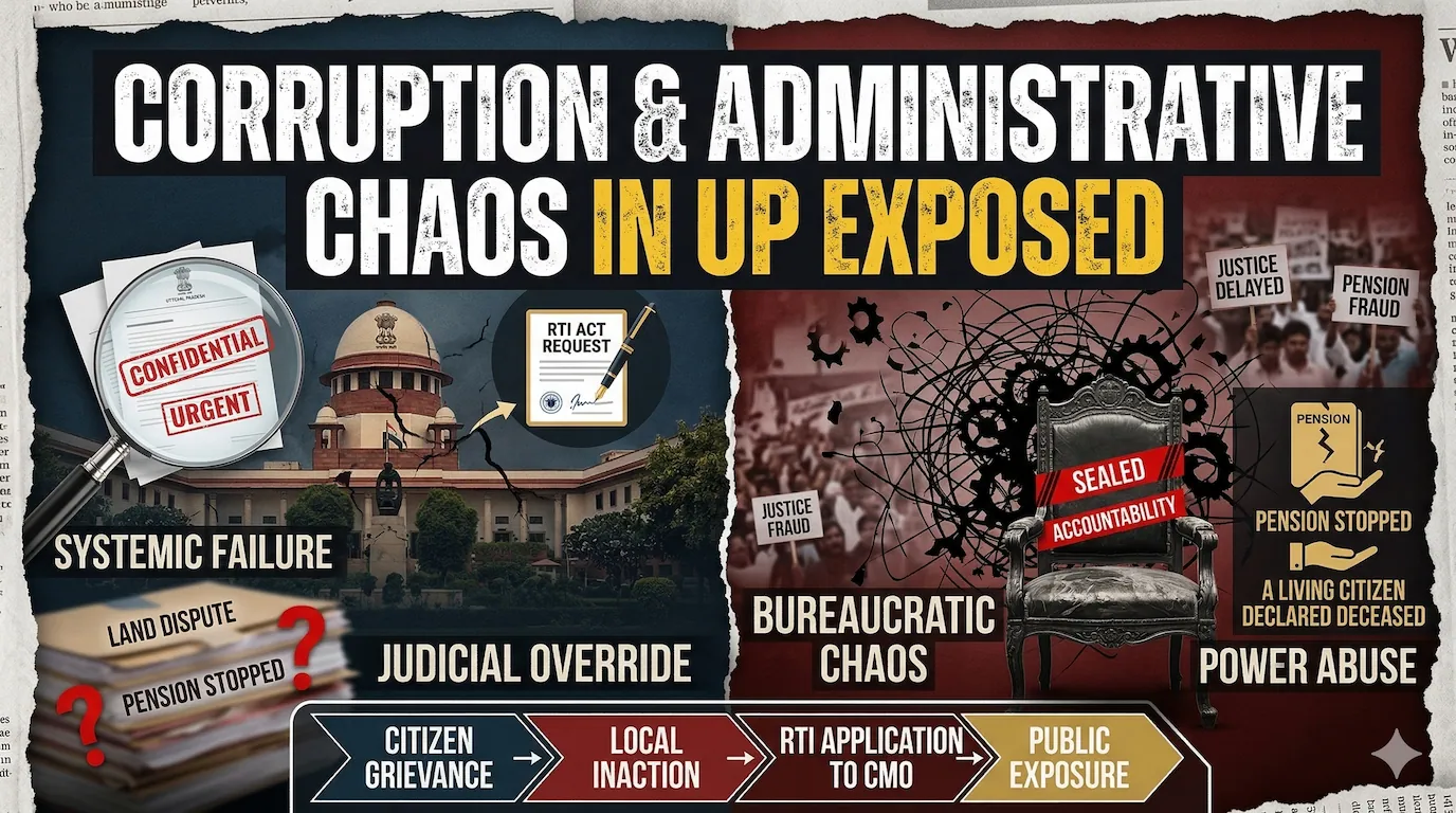 Corruption & Administrative Chaos in UP Exposed