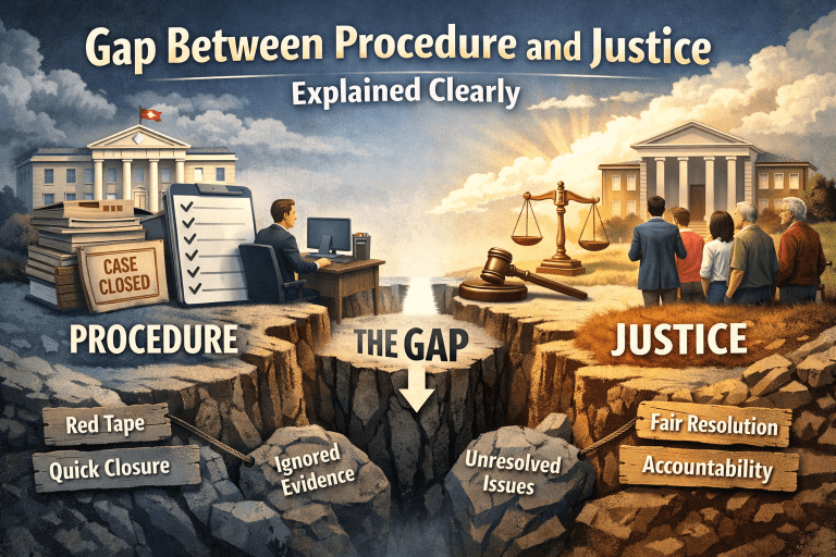 Gap Between Procedure and Justice Explained Clearly