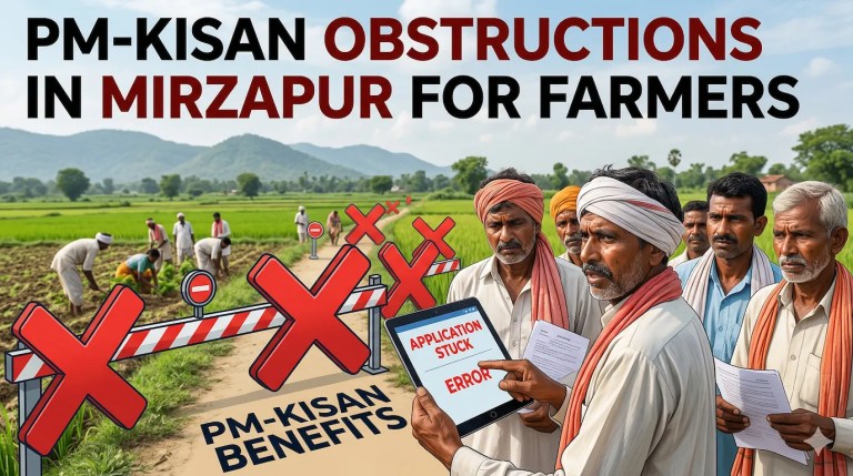 PM-Kisan Obstructions in Mirzapur for Farmers