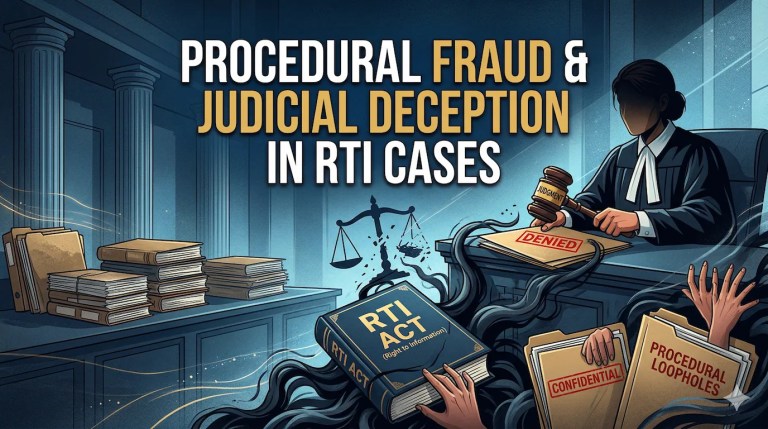 Procedural Fraud & Judicial Deception in RTI Cases