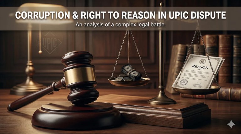 Corruption & Right to Reason in UPIC Dispute