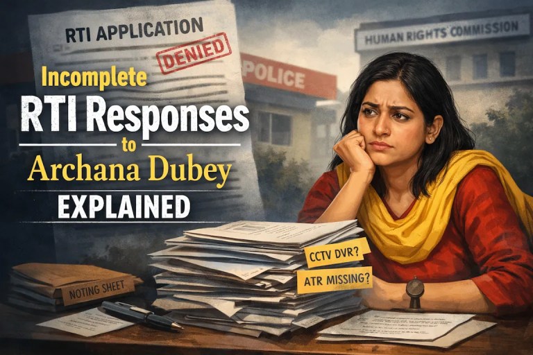Incomplete RTI Responses to Archana Dubey Explained