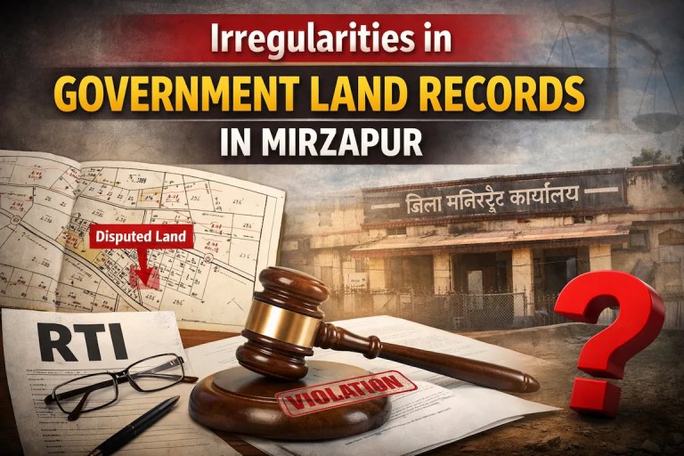 Irregularities in Government Land Records in Mirzapur