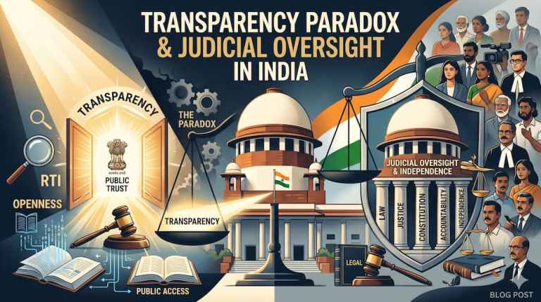 Transparency Paradox & Judicial Oversight in India