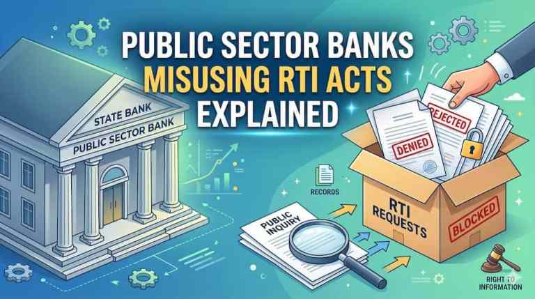 Public Sector Banks Misusing RTI Acts Explained