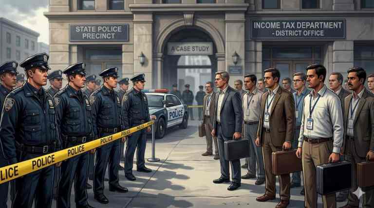 Police-Income Tax Standoff: A Case Study