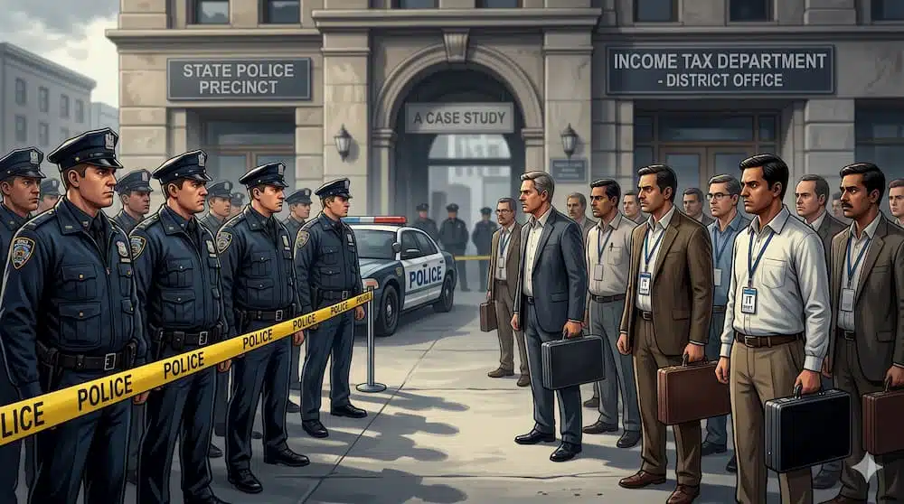 Police-Income Tax Standoff: A Case Study