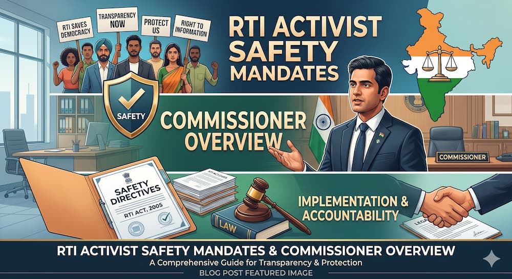 RTI Activist Safety Mandates & Commissioner Overview