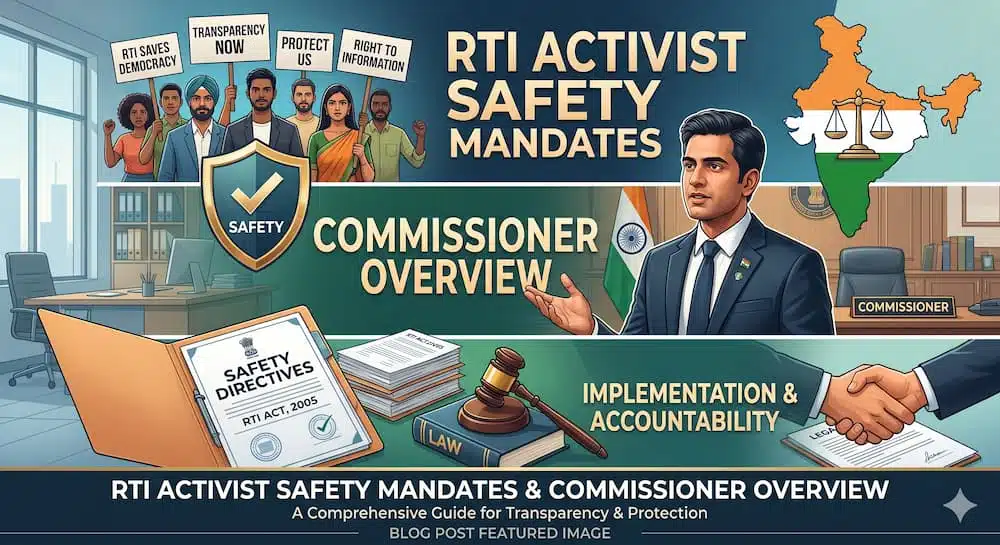 RTI Activist Safety Mandates & Commissioner Overview