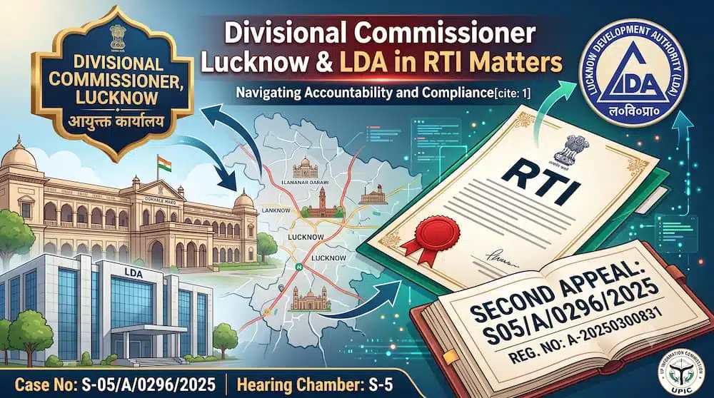 Divisional Commissioner Lucknow & LDA in RTI Matters