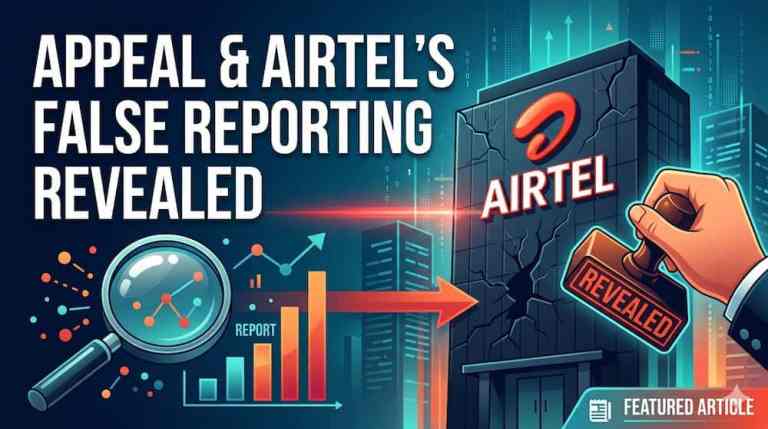 Appeal & Airtel’s False Reporting Revealed