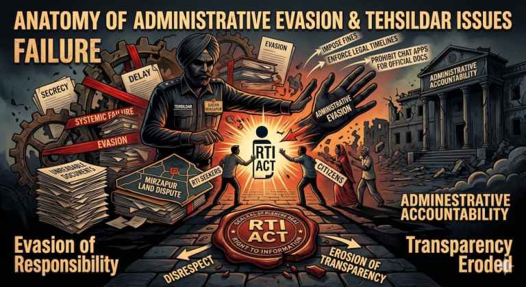 Anatomy of Administrative Evasion & Tehsildar Issues