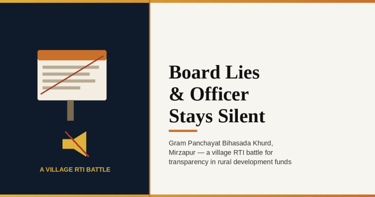 Board Lies & Officer Stays Silent in Mirzapur