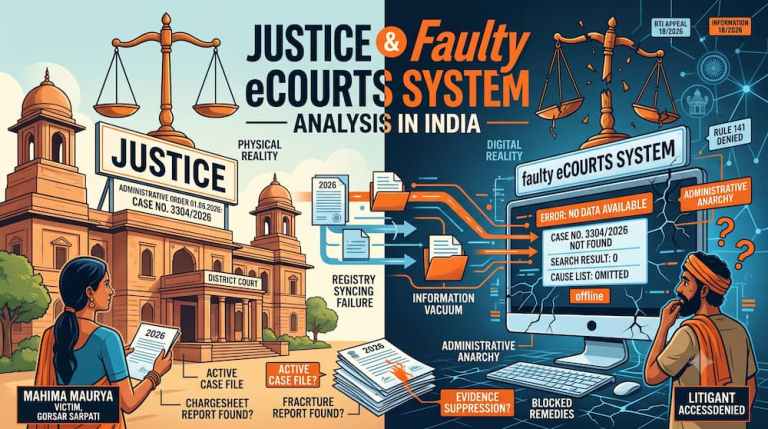 Justice & Faulty eCourts System Analysis in India