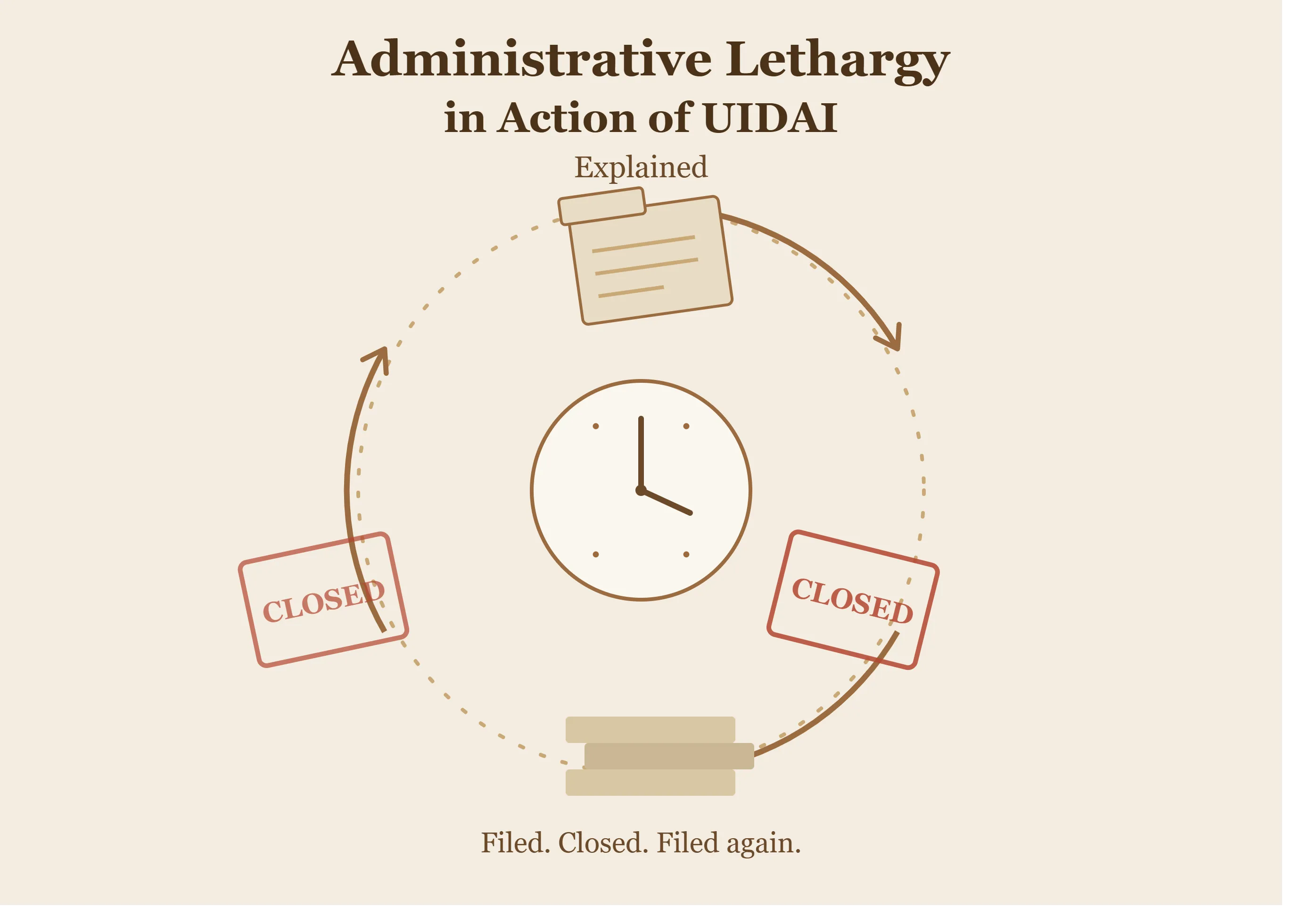 Administrative Lethargy in Action of UIDAI Explained