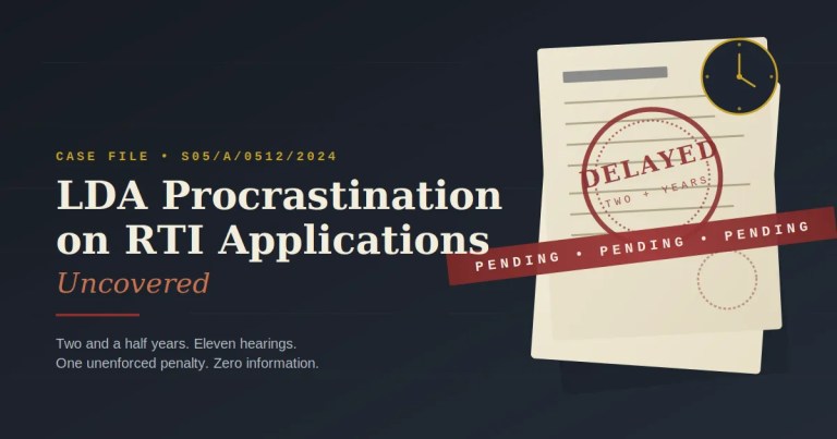 LDA Procrastination on RTI Applications Uncovered