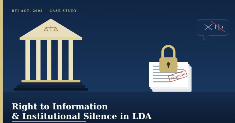 Right to Information & Institutional Silence in LDA Case