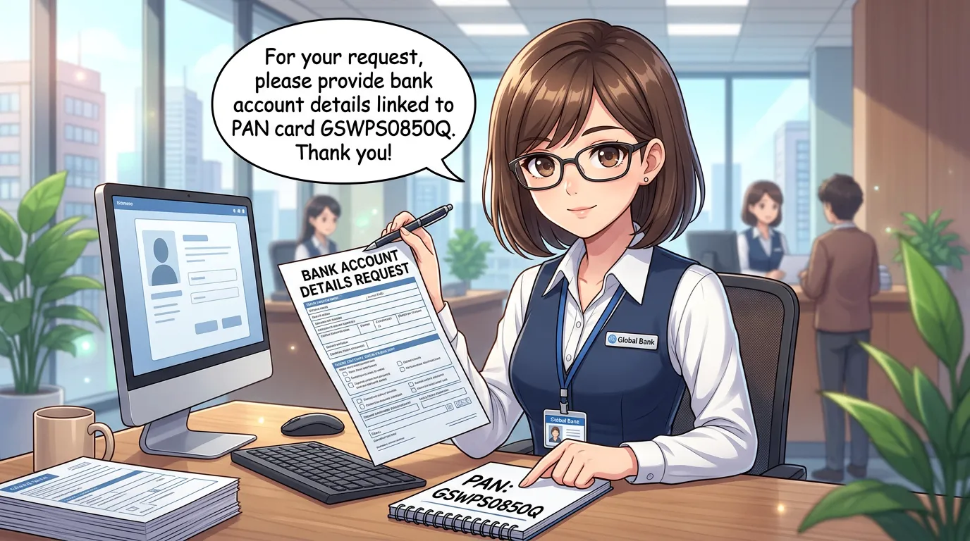 Request for Bank Account Details: A Case Study